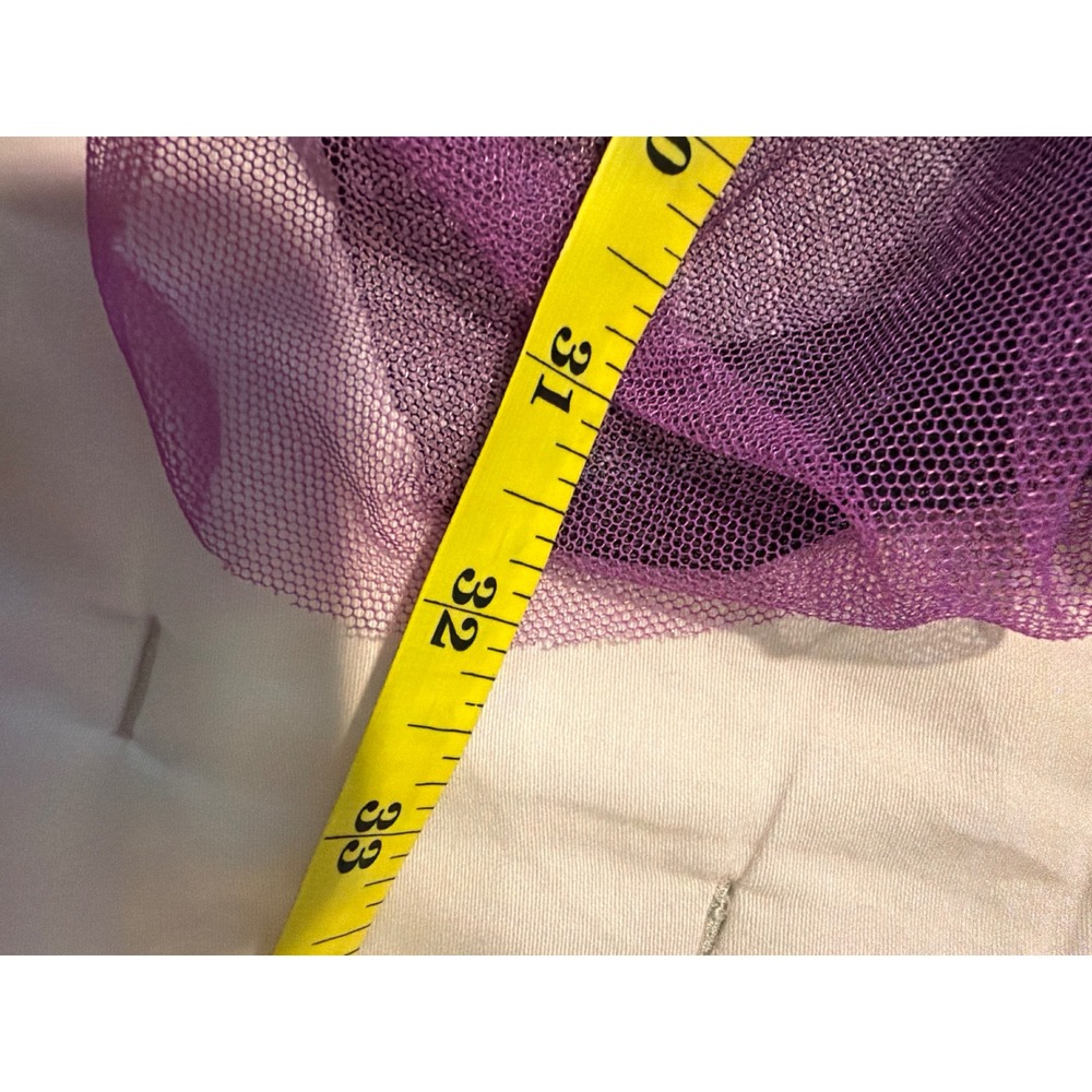 Disney Descendants 2 Mal Costume Dress Girls Small Purple Black Tulle Lace - Picture 5 of 8